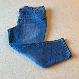 W62 Modern Fit Boyfriend Blue Jeans Women Size 18